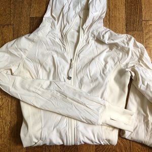 White LULULEMON zip up